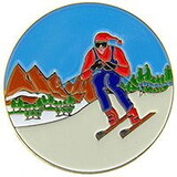 Eagle Emblems P63266 Pin-Skier,Scene (1