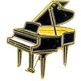 Eagle Emblems P63327 Pin-Music, Piano, Grand, Blk (1