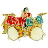 Eagle Emblems P63372 Pin-Music, Drums & Drummer (1