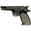 Eagle Emblems P63511 Pin-Gun, 45Cal Pistol, Blk (1")