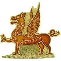 Eagle Emblems P63757 Pin-Dragon,Egyptian (1")