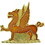 Eagle Emblems P63757 Pin-Dragon,Egyptian (1")