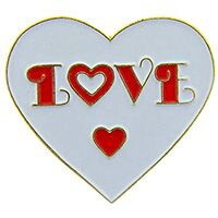 Eagle Emblems P63802 Pin-Hol,Heart,Love (1")