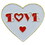 Eagle Emblems P63802 Pin-Hol, Heart, Love (1")