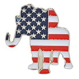 Eagle Emblems P63863 Pin-Party, Republican (1