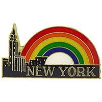Eagle Emblems P63872 Pin-Ny, City & Rainbow (1")