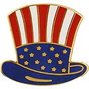 Eagle Emblems P63898 Pin-Usa,Uncle Sam&#039;S Hat (1")