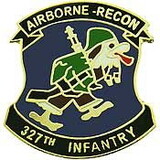 Eagle Emblems P64013 Pin-Army, 327Th A/B Inf. (1