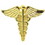 Eagle Emblems P64047 Pin-Medical,Caduceus Mini (GLD), (3/4")