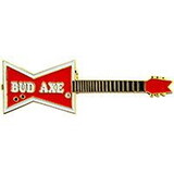 Eagle Emblems P64125 Pin-Guitar,Electric,Bud Axe (1-1/2