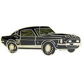 Eagle Emblems P65007 Pin-Car, Mustang, '68, Black Shelby (1