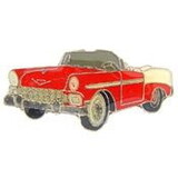 Eagle Emblems P65018 Pin-Car, Chevy, '56, Conv (Red) (1