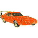 Eagle Emblems P65023 Pin-Car, Dodge, Daytona, '69 (Orange) (1