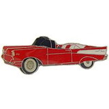 Eagle Emblems P65056 Pin-Car, Chevy, '57, Conv (Red) (1