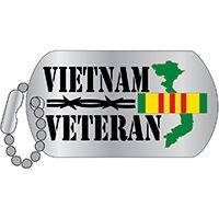 Eagle Emblems P66250 Pin-Viet,Veteran Dog Tag, (1-1/4")