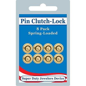 Eagle Emblems PB014 Pin Back-Jewelers, Brass (8 Pack)