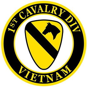 Eagle Emblems PM0011 Patch-Vietnam,Army,001St Cav (3-1/16")