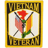 Eagle Emblems PM0014 Patch-Vietnam, Veteran (3-1/2