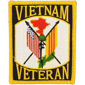Eagle Emblems PM0014 Patch-Vietnam,Veteran (3-1/2")