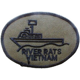 Eagle Emblems PM0019 Patch-Vietnam,River Rats (SUBDUED), (3")