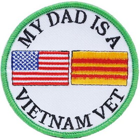 Eagle Emblems PM0035 Patch-Vietnam,My Dad Is A (3")