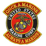 Eagle Emblems PM0067 Patch-Usmc Logo, Once A Marine