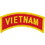 Eagle Emblems PM0093 Patch-Vietnam,Tab (YLW/RED), (3-1/2"x1-1/8")