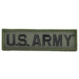 Eagle Emblems PM0100 Patch-Army, Tab, Us.Army (Subdued) (1-1/4"X4-5/8")