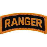 Eagle Emblems PM0102 Patch-Army, Tab, Ranger (Gld/Blk) (3
