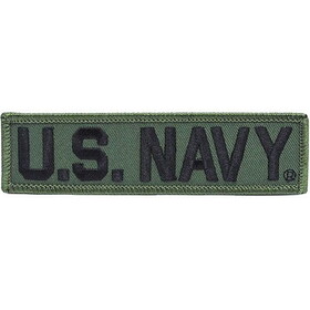 Eagle Emblems PM0105 Patch-Usn, Tab, Us.Navy (Subdued) (1-1/4"X4-3/4")