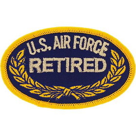 Eagle Emblems PM0106 Patch-Usaf,Oval,Retired (3-1/2")