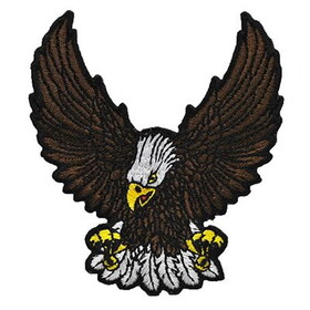 Eagle Emblems PM0111 Patch-Eagle,Brown (3-1/2")