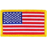 Eagle Emblems PM0113V Patch-Flag,Usa,Gold V (L) (Velcro), (3-3/8