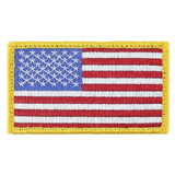 Eagle Emblems PM0113 Patch-Flag Usa, Rect.Gold (2