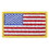 Eagle Emblems PM0113 Patch-Flag Usa, Rect.Gold (2"X3-1/4")