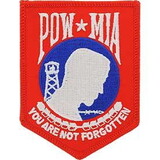 Eagle Emblems PM0117 Patch-Pow*Mia (Red/Wht/Blu) (3-1/2