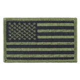 Eagle Emblems PM0120 Patch-Flag Usa, Rect.Od (Subdued) (2