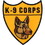 Eagle Emblems PM0175 Patch-K-9 Corps (3-1/4")