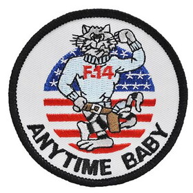 Eagle Emblems PM0185 Patch-Usn,Tomcat,Anytime (3-1/16")