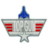 Eagle Emblems PM0187 Patch-Usn, Top Gun, Grey (3-1/2