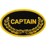 Eagle Emblems PM0200 Patch-Oval,Captain (3-1/2