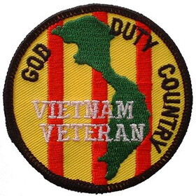Eagle Emblems PM0209 Patch-Vietnam,God/Duty/Ct (3-1/16")