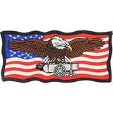 Eagle Emblems PM0219 Patch-Usa, Eagle, Cannon (4-1/2