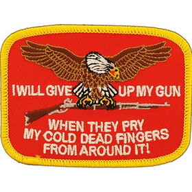 Eagle Emblems PM0220 Patch-Gun,I&#039;Ll Give Up (3-3/4")