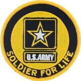 Eagle Emblems PM0233 Patch-Army Logo, Soldier For Life (3