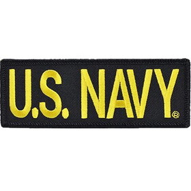 Eagle Emblems PM0239 Patch-Usn,Tab,Us.Navy (4-5/8"x1-5/8")