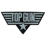 Eagle Emblems PM0245 Patch-Usn, Top Gun, White (4-1/4