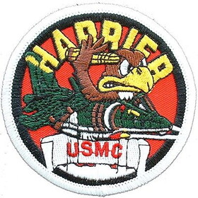 Eagle Emblems PM0250 Patch-Usmc,Harrier (Rnd) (3-1/16")