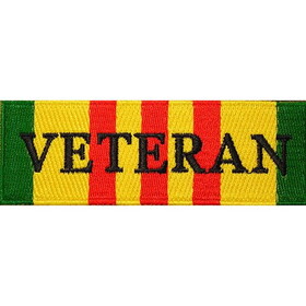 Eagle Emblems PM0252 Patch-Vietnam, Svc.Ribbon Veteran (4-1/4")