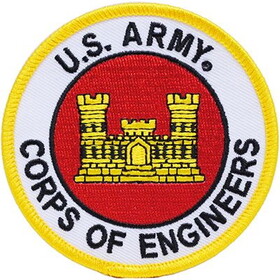 Eagle Emblems PM0265 Patch-Army,Corps Of Eng. (3-1/16")